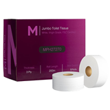Virgin Jumbo Toilet Tissue Roll, Boxed, White, 3 Ply, 200m, 8 Rolls Pack